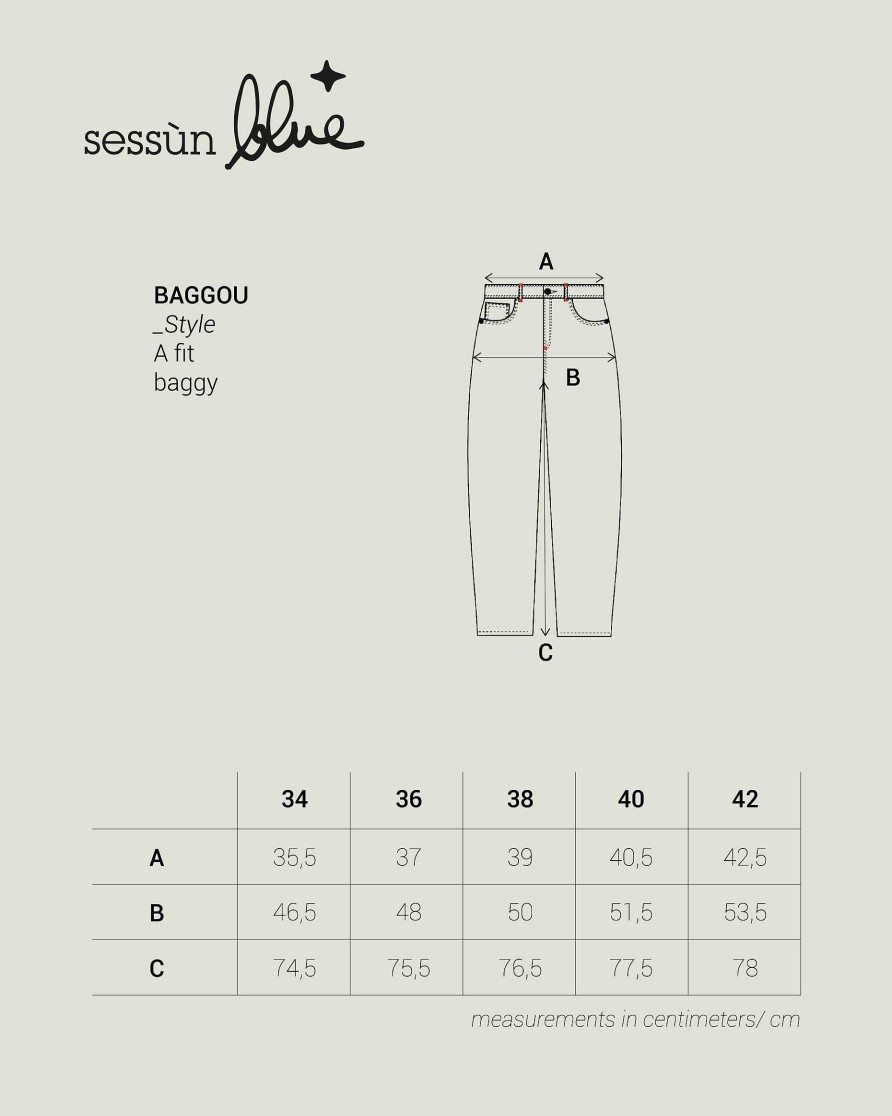 Pants Sessùn | Baggou Astral Blue