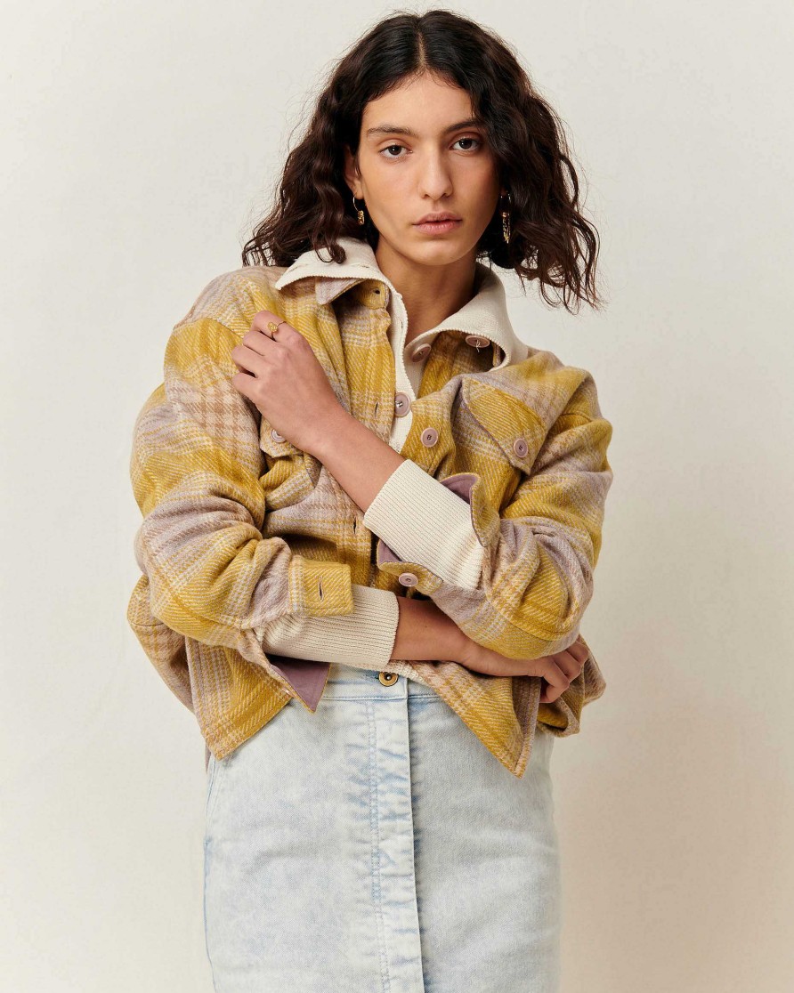 Jackets Sessùn | Slate Hill Wood Yellow