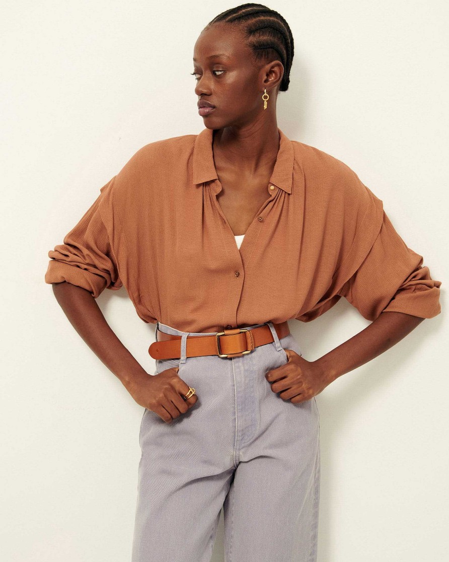 Shirts And Blouses Sessùn | Pintanora Mocha Mousse