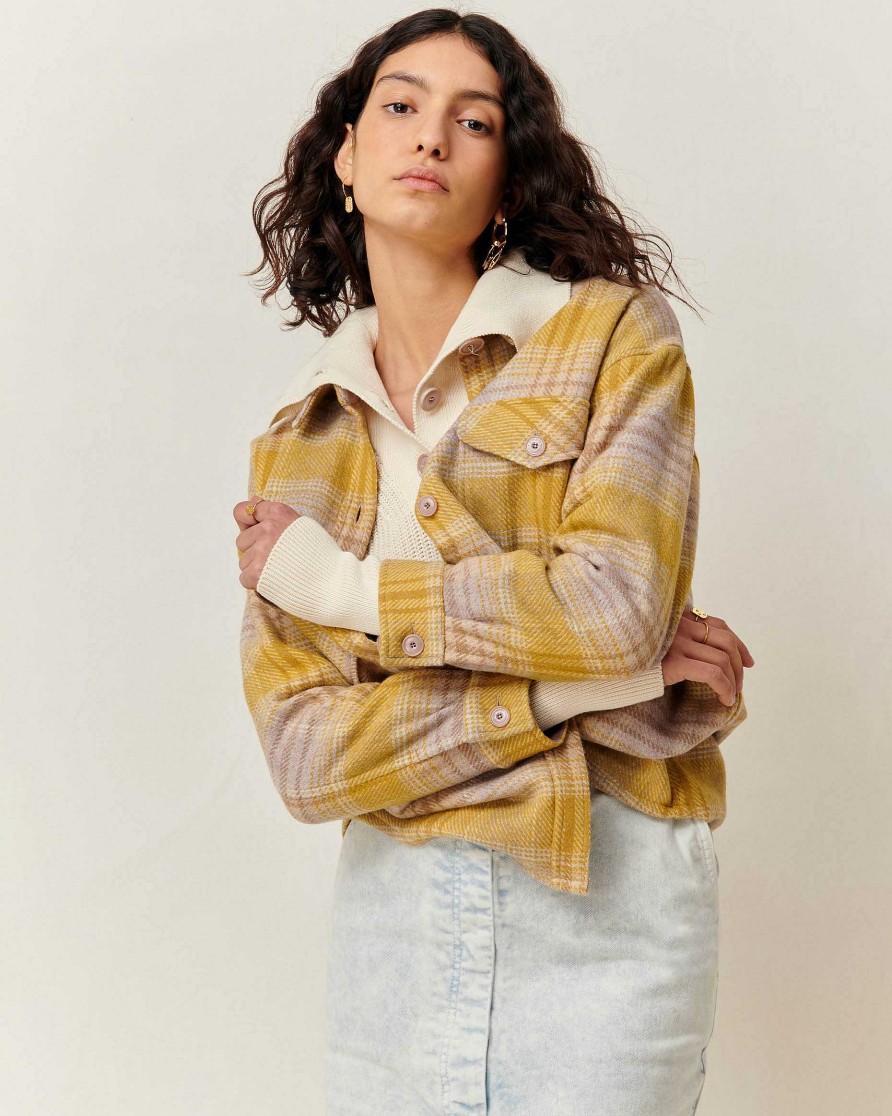 Jackets Sessùn | Slate Hill Wood Yellow